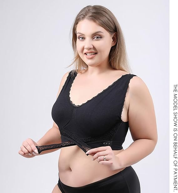 Comfy corset bra front cross side buckle lace bras - Last day 30% off