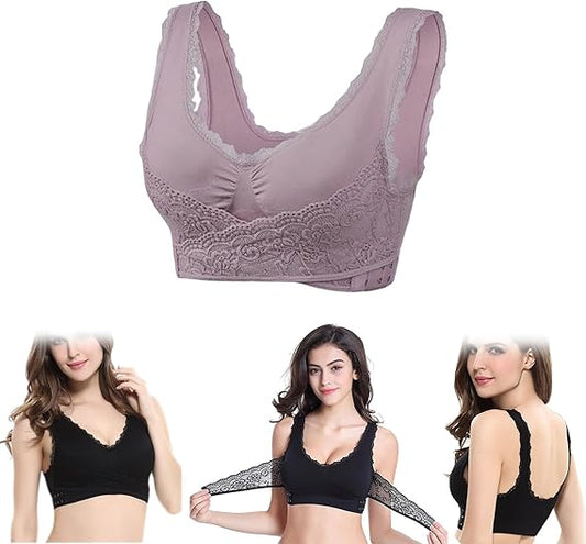 Comfy corset bra front cross side buckle lace bras - Last day 30% off